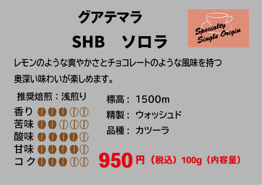 グアテマラ SHB ソロラ